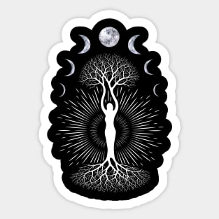 Phase Depression Moon Phase Mood Yoga Gift Sticker